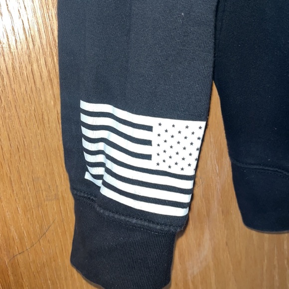 Thick “Don’t Tread On Me” Rattlesnake Logo Pullover Hooded Sweatshirt - Picture 5 of 6